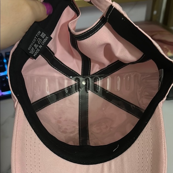 Pink Lily Pink Cap with Rhinestone Bow - Picture 7 of 8